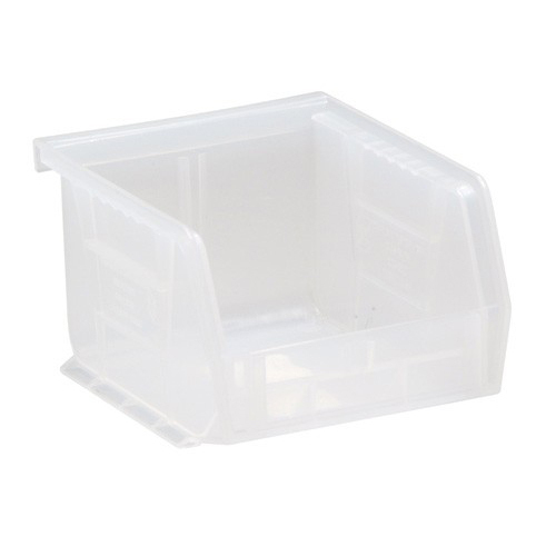 Quantum QUS270CL 16.5" W x 18" D x 11" H Clear Polypropylene Hanging Bin