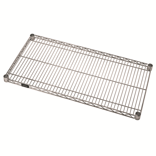 Quantum 2448S 48" W x 24" D Stainless Steel Wire Shelf