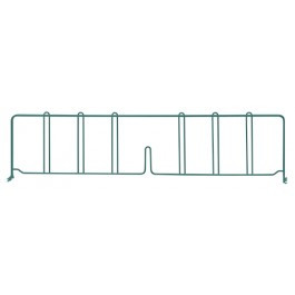 Quantum DIV30P 30" D x 8" H Green Epoxy Wire Shelf Divider