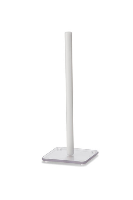 Vollrath DLH-1 11 1/6" H Spindle with 4" x 4" Square Base Rubber Feet Countertop Dome Lid Holder