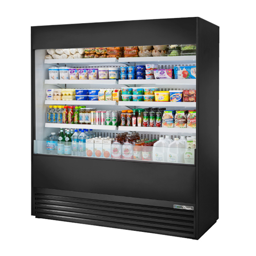 True TOAM-72-HC~NSL01 72"W Self-Contained Refrigeration Vertical Air Curtain Merchandiser - 230 Volts