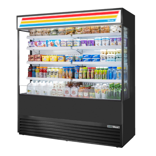 True TOAM-72GS-HC~TSL01 Self-Contained Refrigeration Vertical Air Curtain Merchandiser - 230 Volts