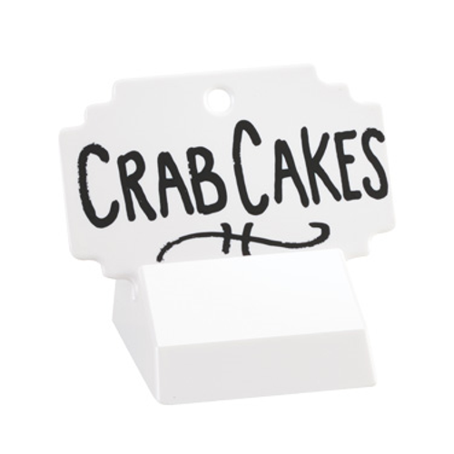 Cal-Mil 3344-15SIGN 4-1/2"W Black Melamine Write-On Sign