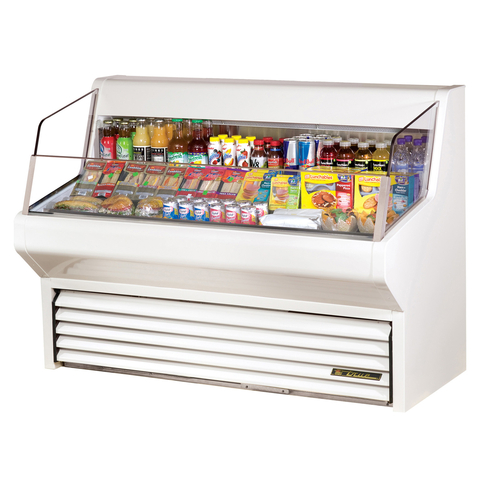 True THAC-60-LD 60.13"W x 43.38"H Self-Contained Refrigeration Horizontal Air Curtain Merchandiser - 115 Volts