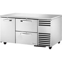 True TUC-60-32D-2-HC~SPEC3 29.75" H x 60.25" W x 32.25" D 1 Heavy-Duty Stainless Steel Door Stainless Steel Interior SPEC SERIES Deep Undercounter Refrigerator - 115 Volts 1-Ph