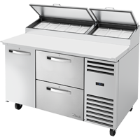 True TPP-AT-60D-2-HC~SPEC3 60.25" W Two Section SPEC SERIES® Pizza Prep - 115 Volts