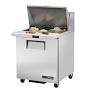 True TSSU-27-12M-C-HC~SPEC3 27.63" W One Section SPEC SERIES® Mega Top Sandwich/Salad Unit - 115 Volts