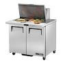 True TSSU-36-12M-B-HC~SPEC3 36.38" W Two Section SPEC SERIES® Mega Top Sandwich/Salad Unit - 115 Volts