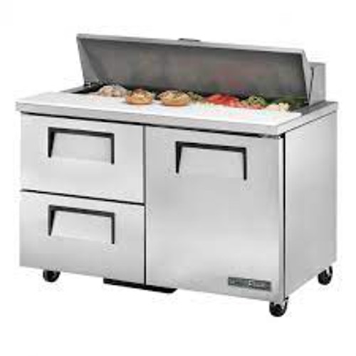 True TSSU-48-12D-2-HC~SPEC3 48.38" W Two Section SPEC SERIES® Sandwich/Salad Unit - 115 Volts