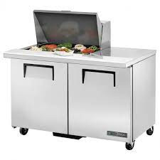 True TSSU-48-12M-B-HC~SPEC3 48.38" W Two Section SPEC SERIES® Mega Top Sandwich/Salad Unit - 115 Volts