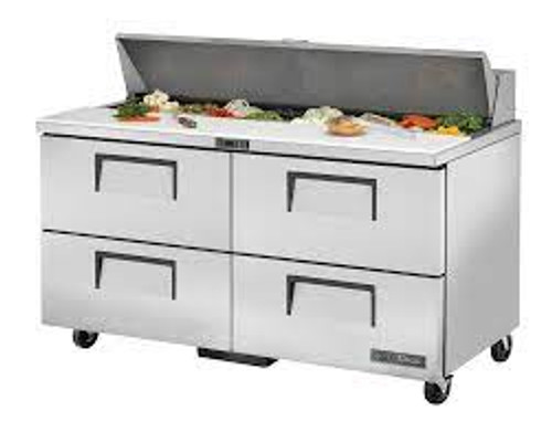 True TSSU-60-16D-4-HC~SPEC3 60.38" W Two Section SPEC SERIES® Sandwich/Salad Unit - 115 Volts