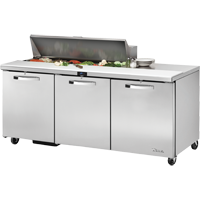 True TSSU-72-12-HC~SPEC3 72.38" W Three Section SPEC SERIES® Sandwich/Salad Unit - 115 Volts