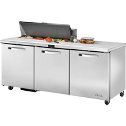 True TSSU-72-10-HC~SPEC3 72.38" W Three Section SPEC SERIES® Sandwich/Salad Unit - 115 Volts