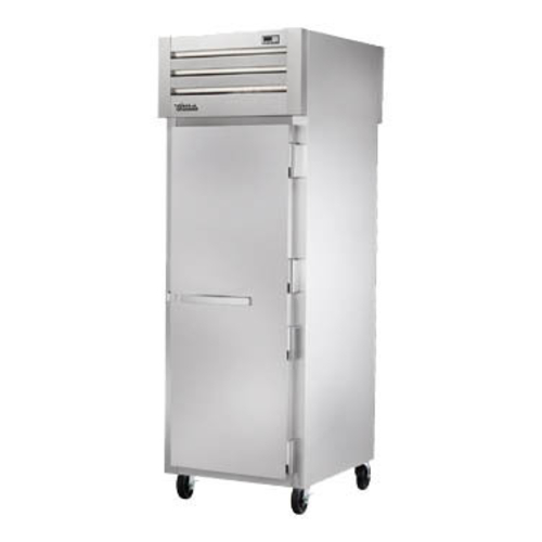 True STG1RPT-1S-1S-HC 1 Stainless Steel Door Front and Rear LED Interior Lights Pass-Thru SPEC SERIES Refrigerator - 115 Volts