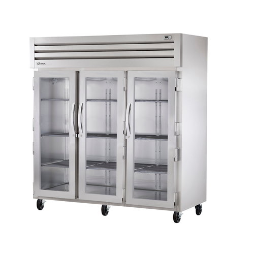True STA3R-3G-HC 3 Glass Doors 3 Section Reach-In SPEC SERIES Refrigerator - 115 Volts