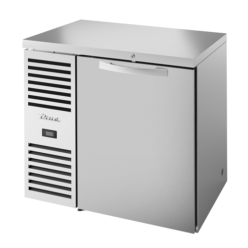True TBR36-RISZ1-L-S-S-1 36" W Stainless Steel Solid Refrigerated Back Bar Cooler