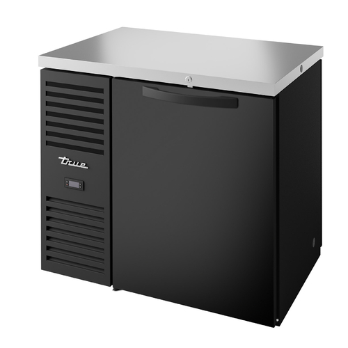 True TBR36-PTSZ1-L-B-S-S-1 36" W Stainless Steel Solid Refrigerated Back Bar Cooler