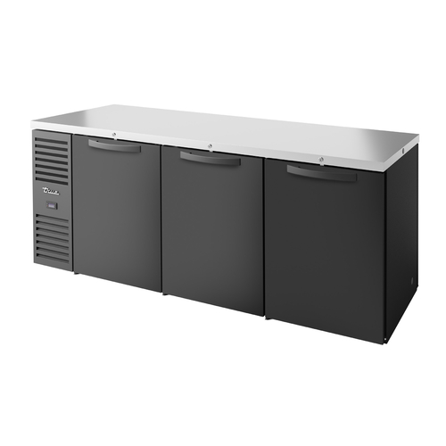 True TBR84-PTSZ1-L-B-SSS-SSS-1 84" W Stainless Steel Solid Refrigerated Back Bar Cooler