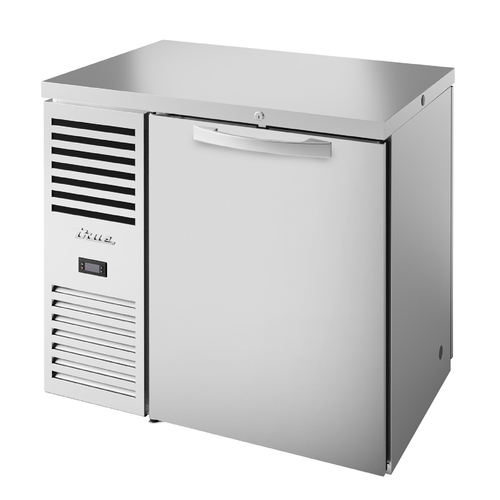 True TBR36-PTSZ1-L-S-S-S-1 36" W Stainless Steel Solid Refrigerated Back Bar Cooler