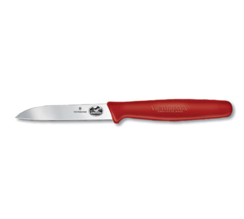 Victorinox Swiss Army 40604 3.25" Paring Knife with Red Handle