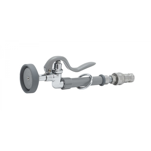 T&S Brass B-0107-Qd Spray Valve Assembly Hold Down Ring & Rubber Bumper Handle Hold-Down Ring Stainless Steel Quick-Disconnect