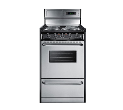Summit TEM130BKWY 4 Coil Burner 20" Electric Range
