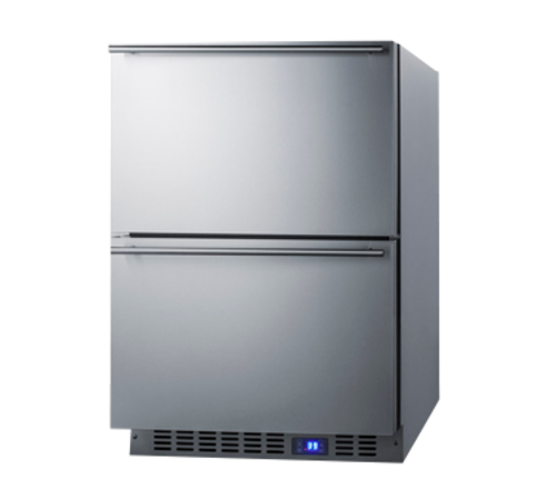 Summit FF642D 23.63" W Stainless Steel All-Refrigerator - 115 Volts 1-Ph