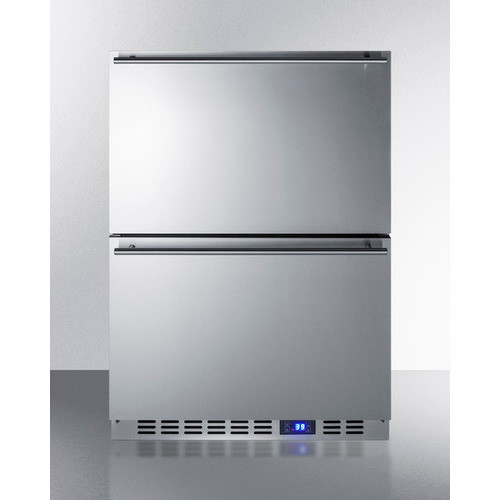 Summit FF642D 23.63" W Stainless Steel All-Refrigerator - 115 Volts 1-Ph