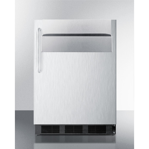 Summit SPR7BOSSTSR 23.75" W Stainless Steel Outdoor Weatherproof Refrigerator - 115 Volts