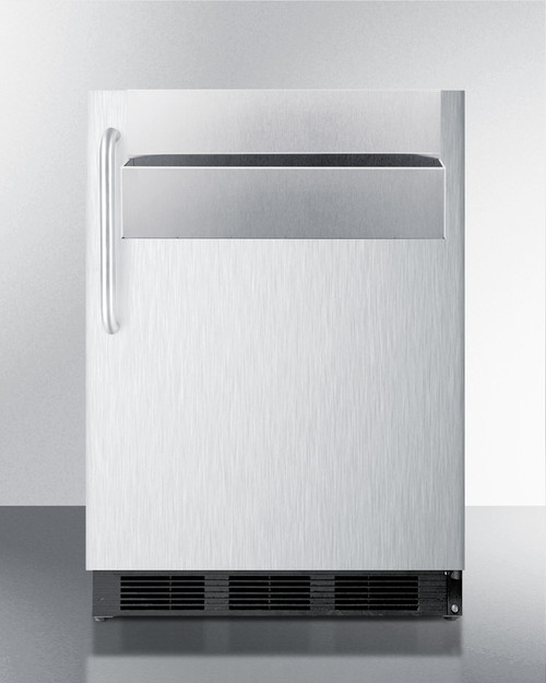 Summit SPR7BOSSTSR 23.75" W Stainless Steel Outdoor Weatherproof Refrigerator - 115 Volts