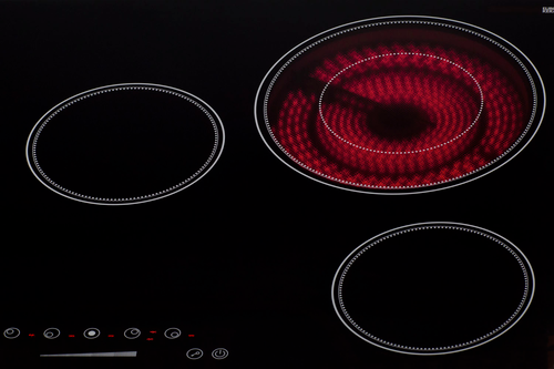 Summit CR5B30T7B Black Ceramic Finish Five Burner Built-in Electric Radiant Cooktop - 240 Volts