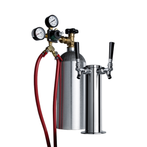 Summit KITCFTWIN Stainless Steel Cold Brew Coffee Dispensing Tap Kit