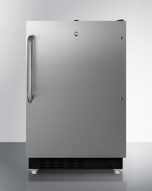 Summit ALRF49BCSS 19.88" W Stainless Steel Undercounter Refrigerator-Freezer