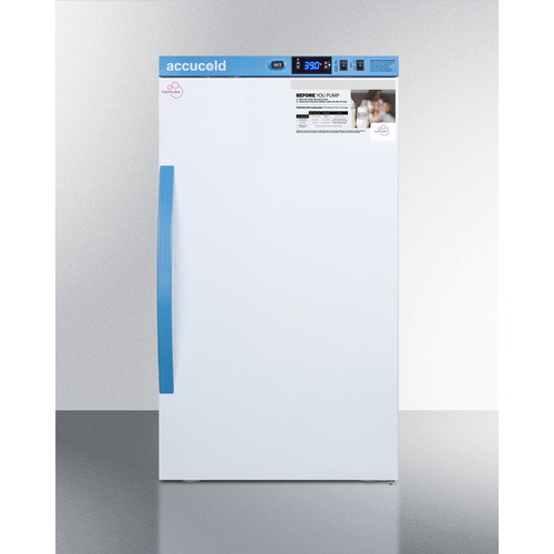 Summit MLRS3MC 18.5" W White Accucold MOMCUBE Breast Milk Refrigerator - 115 Volts