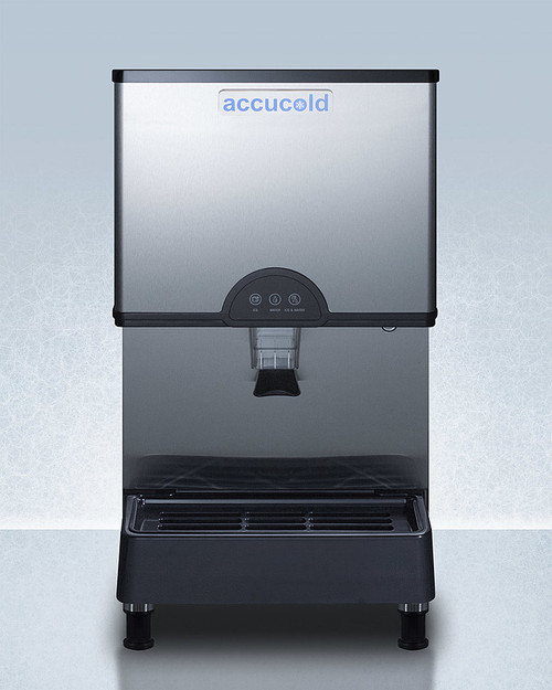 Summit AIWD282FLTR 11 Lbs. Air Cooled Nugget Style Accucold Ice & Water Dispenser - 115 Volts