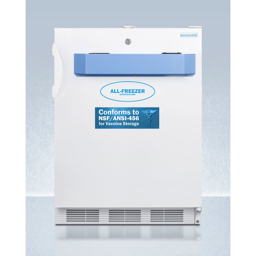 Summit VT65MLVAC456ADA 1.85 Cu. Ft. White Freestanding Three Section Undercounter Vaccine All-freezer - 115 Volts