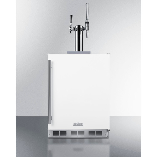 Summit SBC58WHBIADACMTWIN 5 Lbs. White Coffee Kegerator