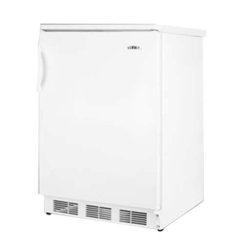 Summit FF6W 23.63" W White Solid Undercounter Refrigerator - 115 Volts 1-Ph