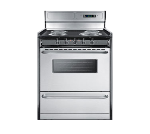 Summit TEM230BKWY 4 Coil Burner 30" Electric Range