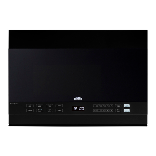Summit MHOTR242B 1.4 Cu. Ft. Black Exterior Light Duty Over-the-Range Microwave Oven - 115 Volts