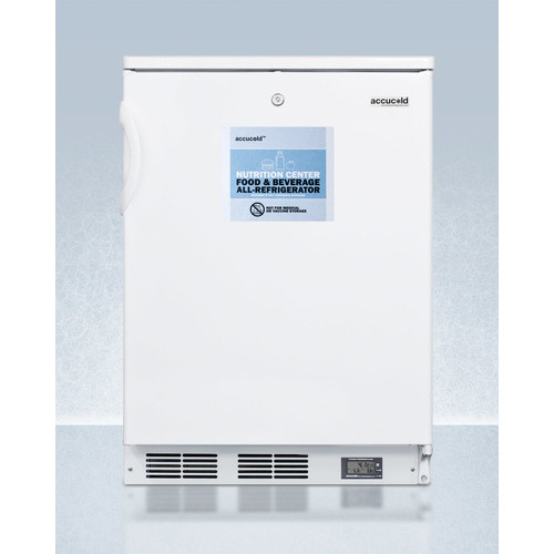 Summit FF6LW7NZ 23.63" W White Solid Accucold Nutrition Center Refrigerator - 115 Volts 1-Ph