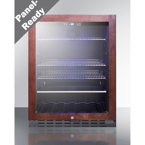 Summit ALBV2466PNR 23.5" W Black Hinged Beverage Merchandiser - 115 Volts 1-Ph