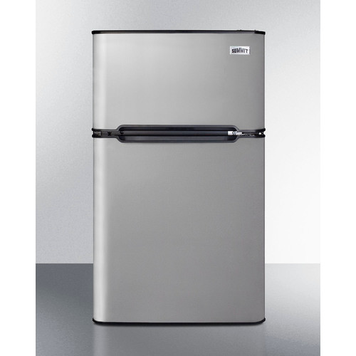 Summit CP34BSSADA 19" W Black Solid Door Compact Refrigerator-Freezer - 115 Volts