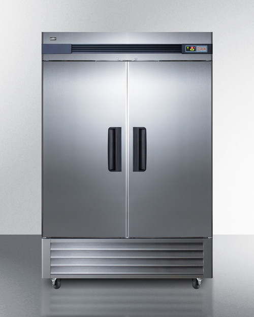 Summit SCRR492 27.5" W All Stainless Steel Solid Door Refrigerator - 115 Volts 1-Ph
