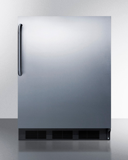 Summit SPR7BOSSTADA 24" W Stainless Steel Outdoor Weatherproof Refrigerator - 115 Volts