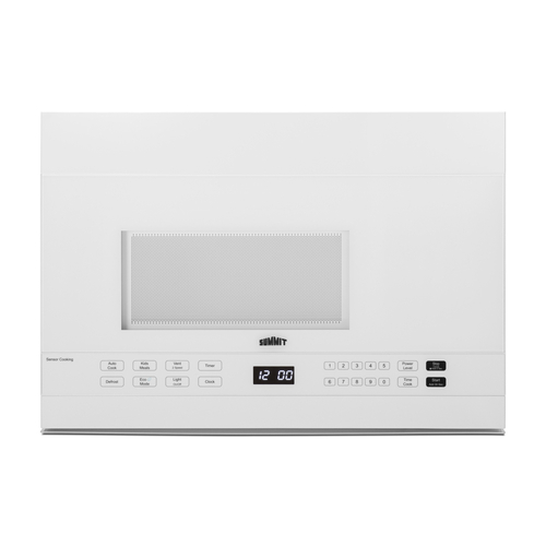 Summit MHOTR241W 1.4 Cu. Ft. White Exterior Light Duty Over-the-Range Microwave Oven - 115 Volts