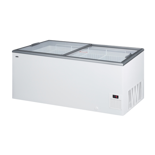 Summit NOVA61 21.3 Flat Top White Chest Style Ice Cream Freezer - 115 Volts