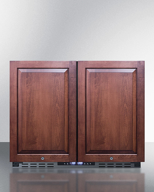 Summit FFRF36IFADA 35.5" W Black Stainless Steel Refrigerator-Freezer