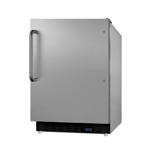 Summit ALFZ37BCSS 19.88" W Stainless Steel Undercounter All-Freezer