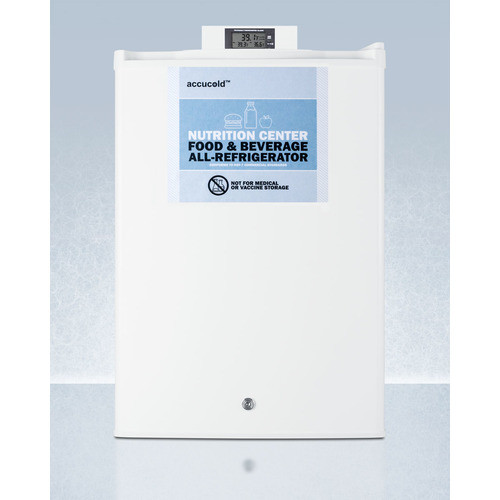 Summit FF31L7NZ 17" W White Solid Accucold Nutrition Center Refrigerator - 115 Volts 1-Ph